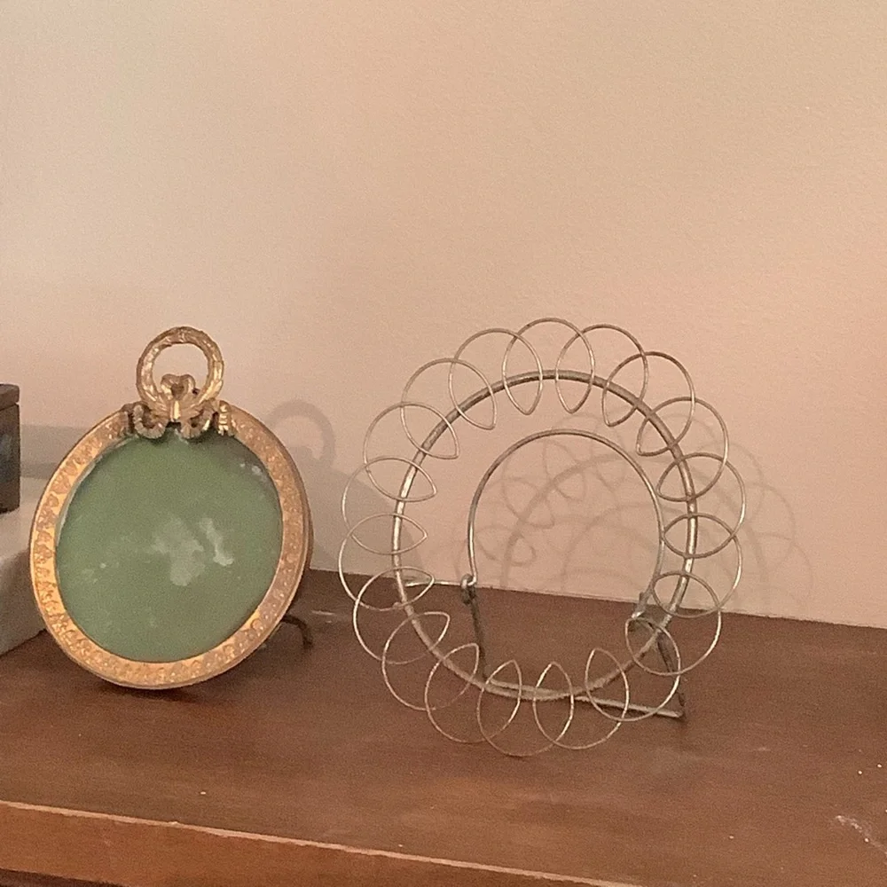 Small Gold Ornate Antique Frames Bundle Lot of 2